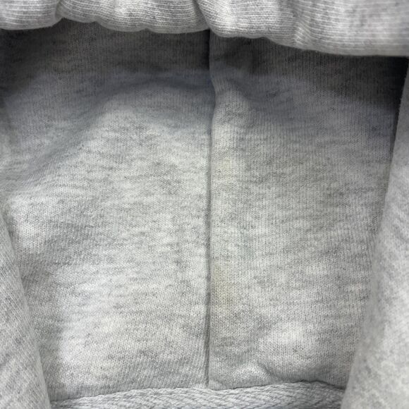 Champion Hoodie Mens Medium Gray Reverse Weave Sweatshirt C Patch Pullover - Picture 4 of 10